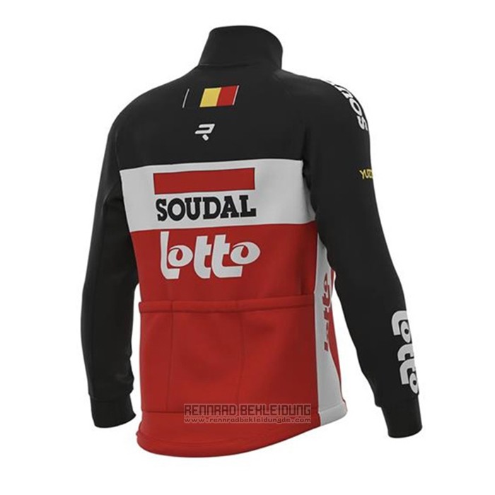 2020 Fahrradbekleidung Lotto Soudal Shwarz Wei Rot Trikot Langarm und Tragerhose - zum Schließen ins Bild klicken